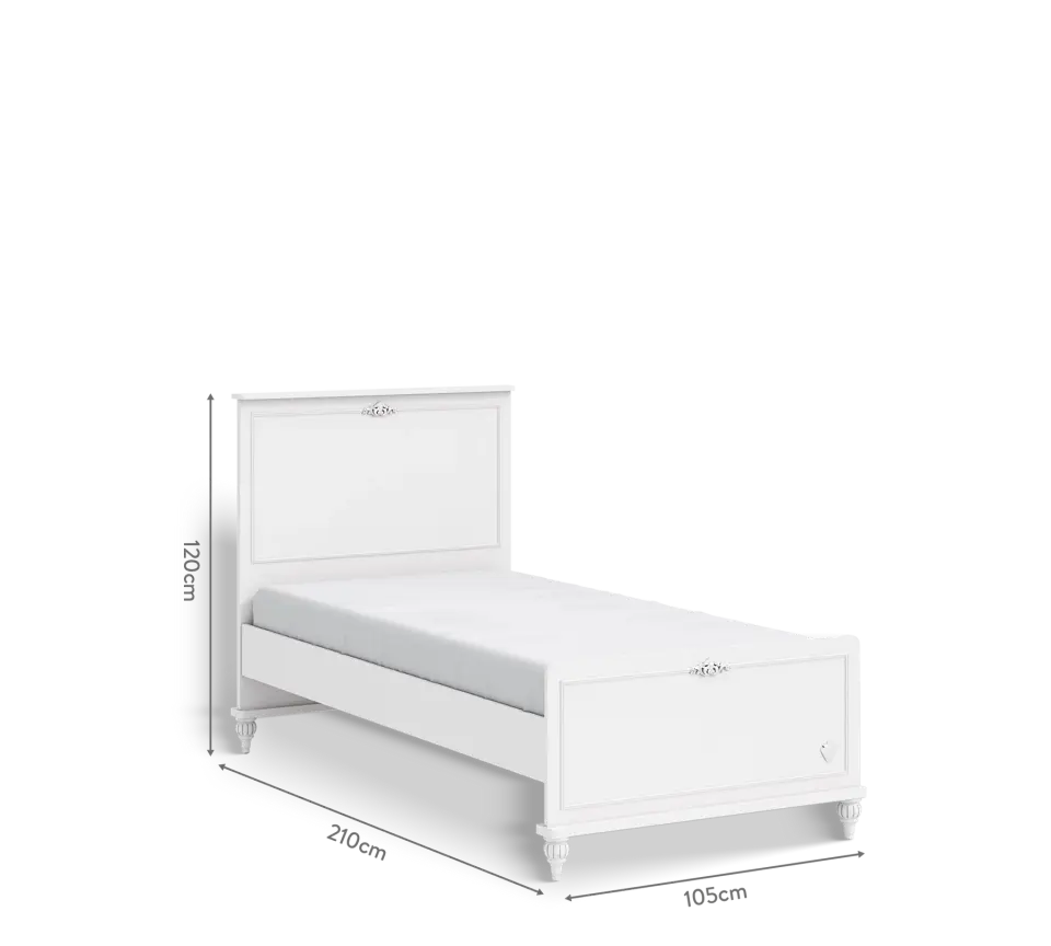 Cilek Romantica Bett 100x200 cm ohne Matratze