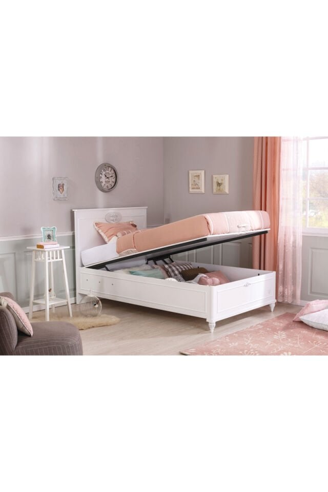 Cilek Romantica Bett 100x200 cm ohne Matratze mit Stauraum