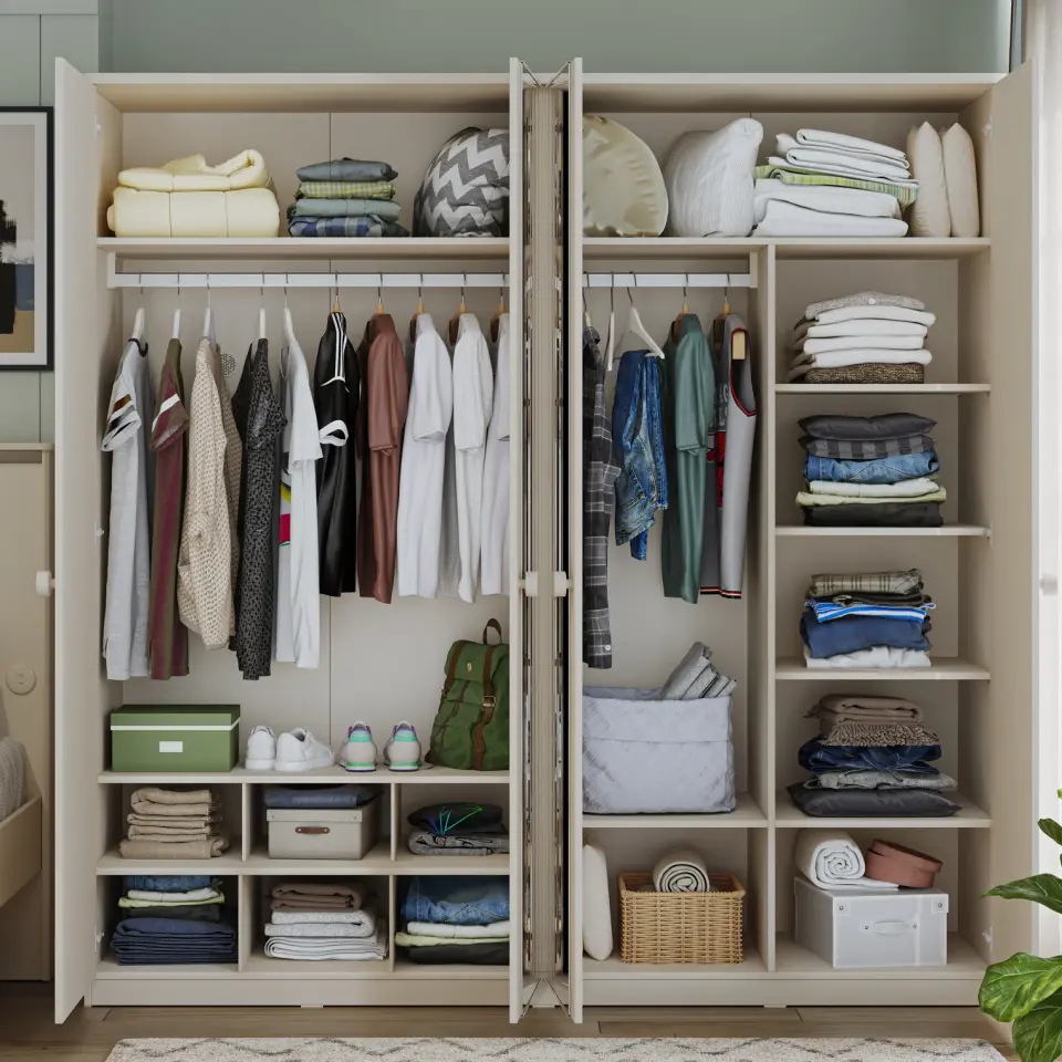 Cilek Varia Beige 4-türiger Kleiderschrank