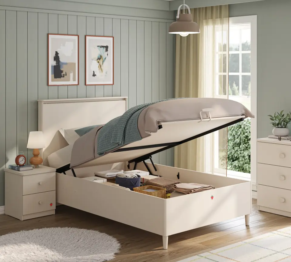 Cilek Varia Beige Bett 100x200 cm ohne Matratze