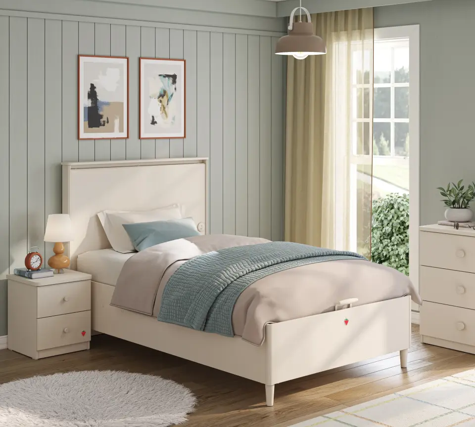 Cilek Varia Beige Bett 100x200 cm ohne Matratze