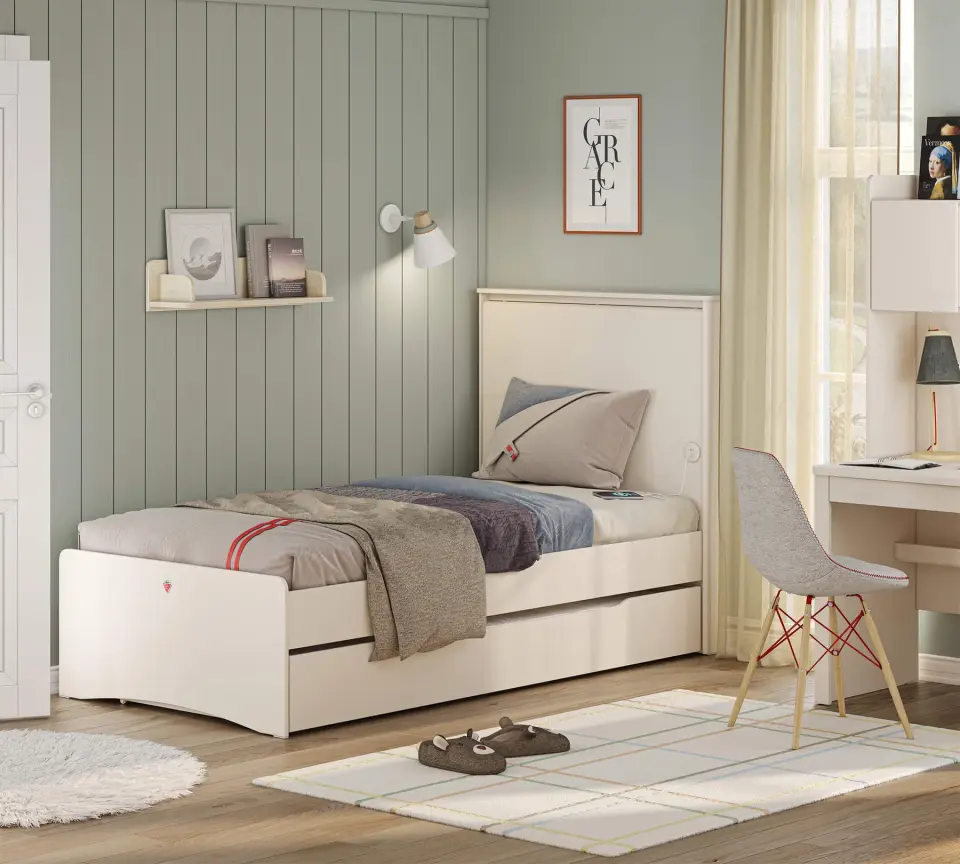 Cilek Varia Beige Bett 100x200 cm ohne Matratze