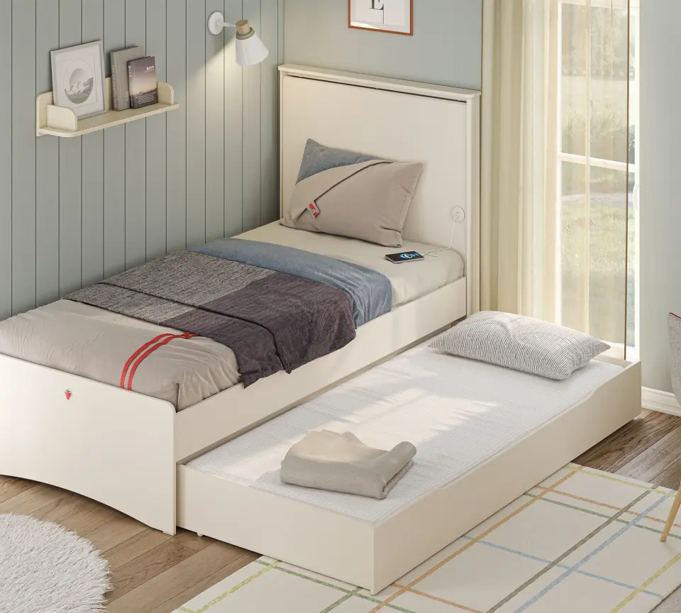 Cilek Varia Beige Bett 100x200 cm ohne Matratze