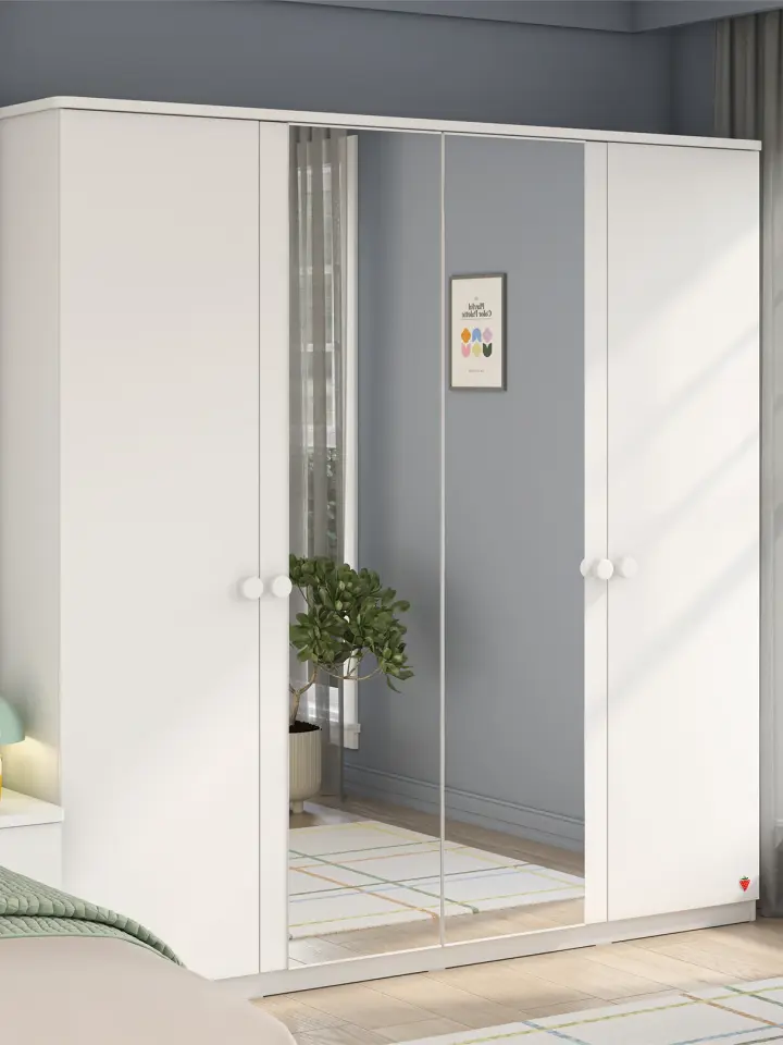 Cilek Varia Weiß 4-türiger Kleiderschrank