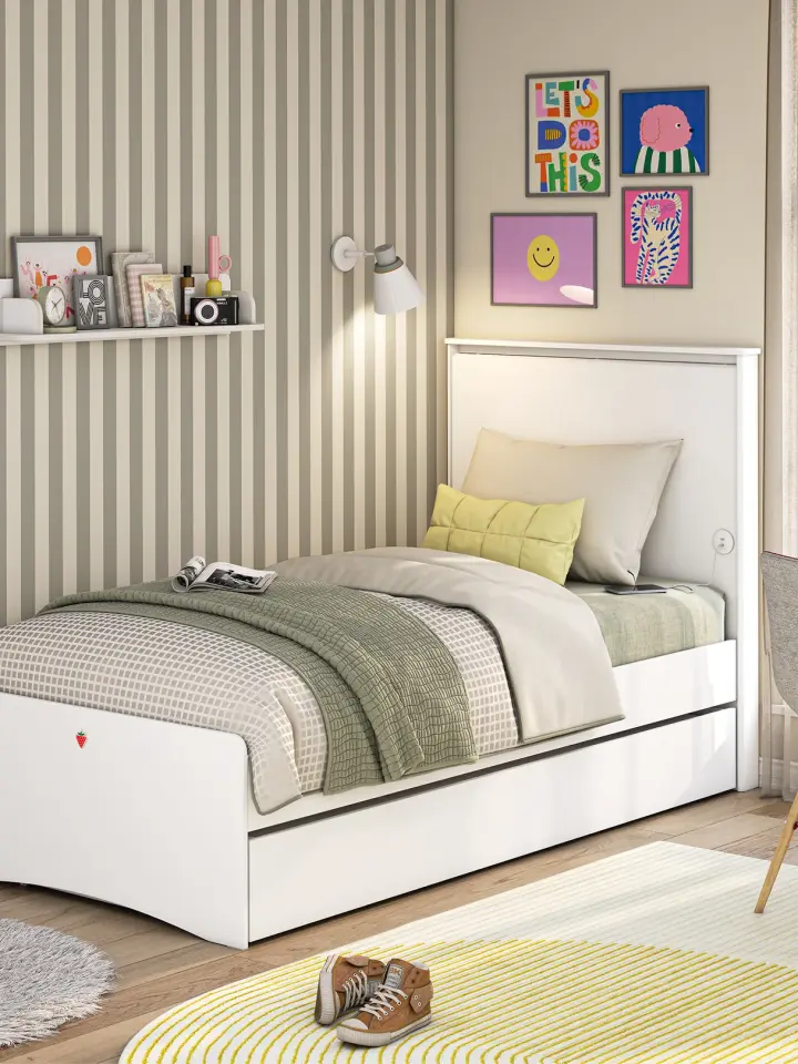 Cilek Varia Weiß Bett 100x200 cm ohne Matratze