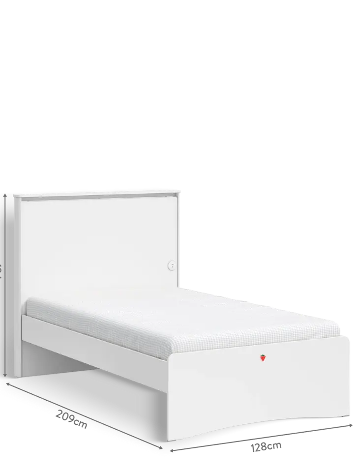 Cilek Varia Weiß Bett 100x200 cm ohne Matratze