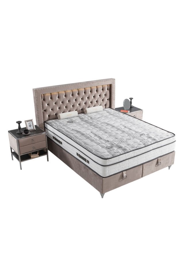 Light Boxbett ohne Matratze