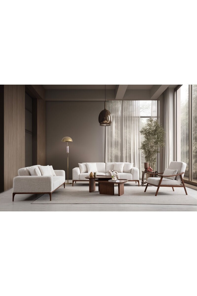 Como 3+3+1 Sofaset mit Bettfunktion