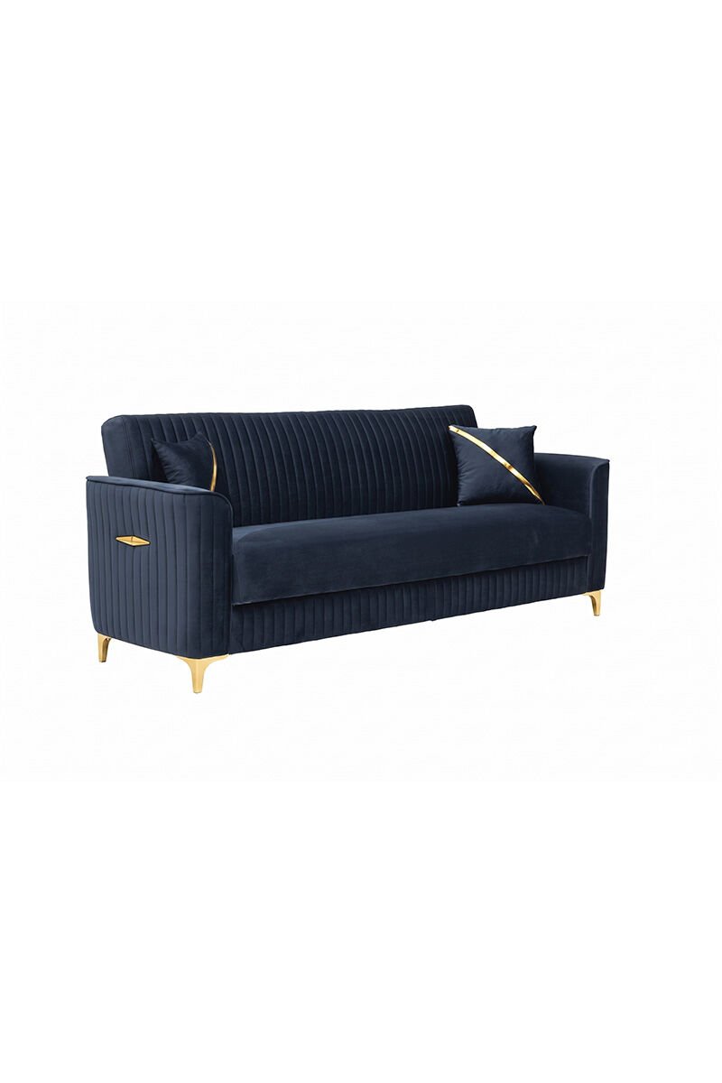 Zebra 3-Sitzer Sofa mit Bettfunktion in Anthrazit