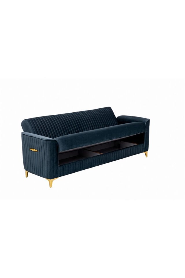 Zebra 3-Sitzer Sofa mit Bettfunktion in Anthrazit