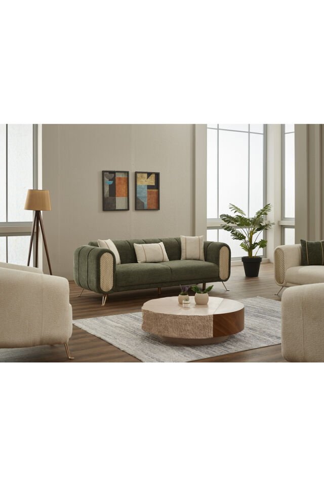 Alfa Calve Sofa-Set 3-Sitzer