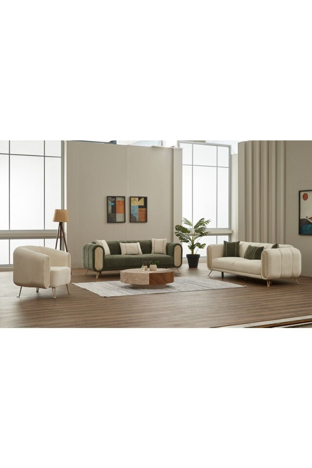 Alfa Calve Sofa-Set Sofa-Set 3+3+1