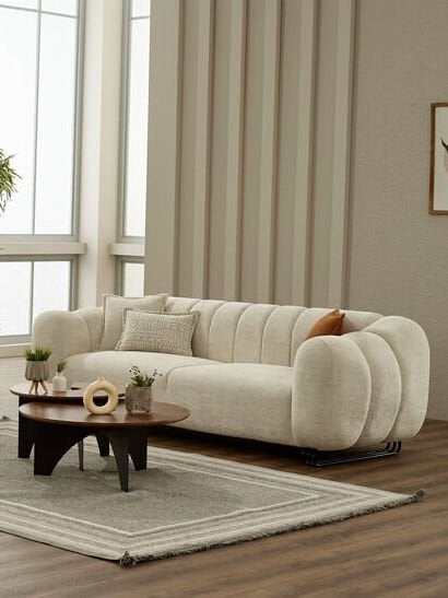 Pufy Sofa-Set 3-Sitzer