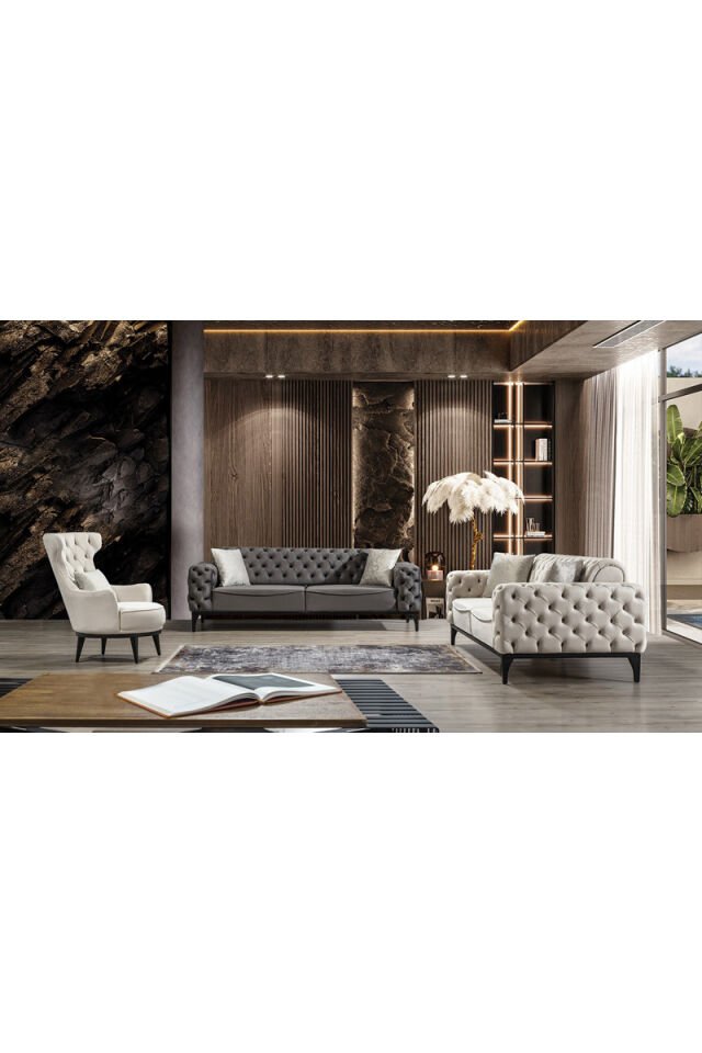 Cava 3+3+1 Sofaset 3-Sitzer