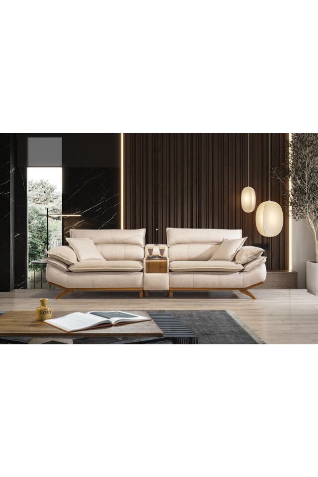 Paris 3+3+1 Sofaset Mit Mittelkonsole