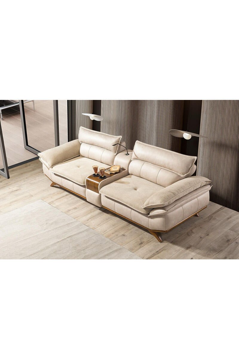 Paris 3+3+1 Sofaset Mit Mittelkonsole
