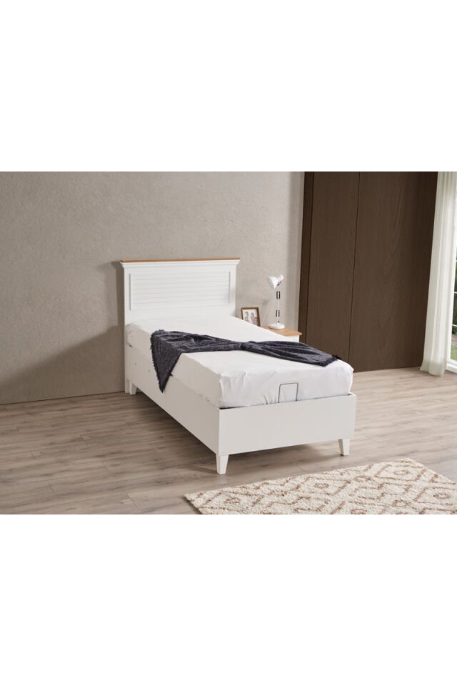 Lofter Jugendbett 100x200 cm mit Stauraum ohne Matratze
