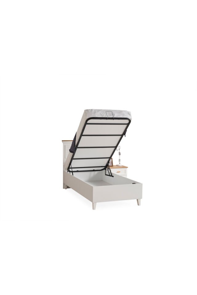 Lofter Jugendbett 100x200 cm mit Stauraum ohne Matratze