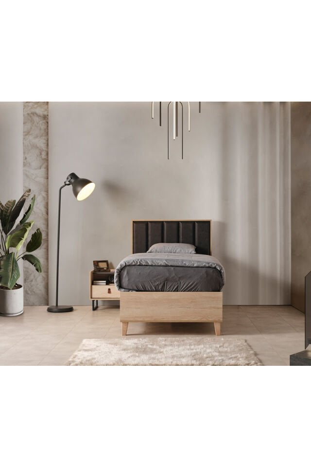 Neon Jugendbett 100x200 cm mit Stauraum ohne Matratze
