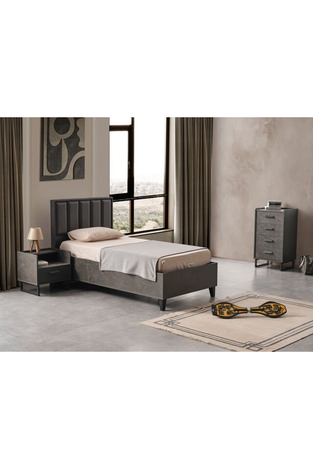 Storm Jugendbett 100x200 cm mit Stauraum ohne Matratze