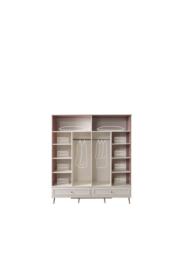 Armin 4-türiger Kleiderschrank