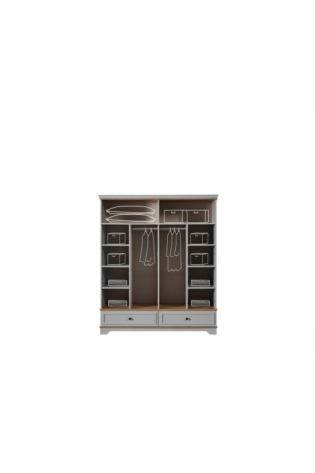 Charisma Art 4-türiger Kleiderschrank