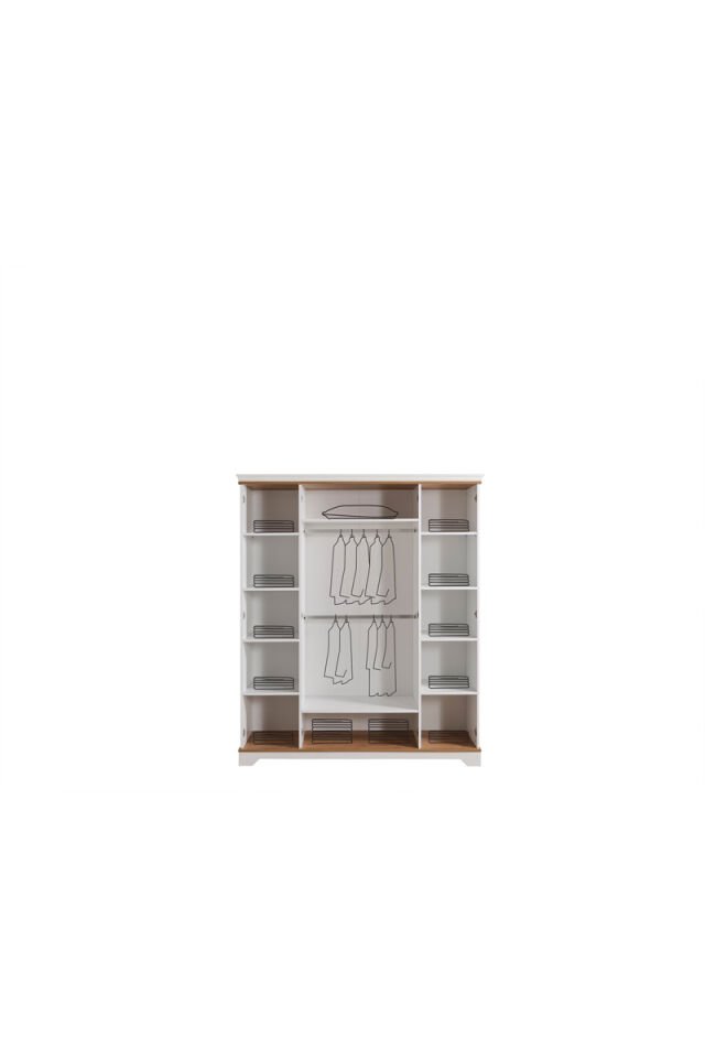 Lofter 4-türiger Kleiderschrank