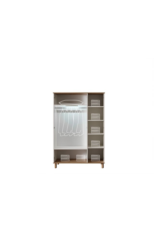 Side 3-türiger Kleiderschrank