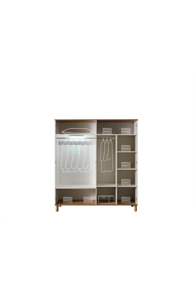 Side 4-türiger Kleiderschrank