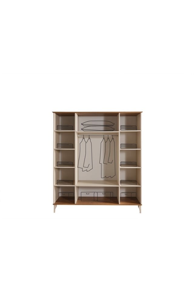 Vizyon 4-türiger Kleiderschrank