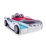 Cilek Coupe Weiß Autobett mit Freundesbett (90×190-90×180)
