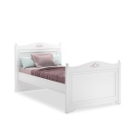 Cilek Rustic White Bett 100×200 cm